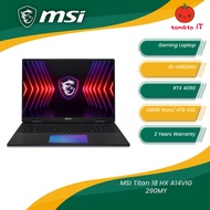 MSI Titan 18 HX A14VIG 290- 18" UHD+ Mini LED IPS/Intel I9-14900HX/128GB DDR5/4TB SSD/Nvidia RTX4090