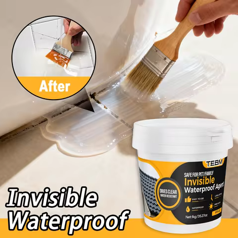 Transparent Invisible Waterproof Sealant, Leak Repair Coating For Roofs Tiles Wood Concrete Outdoor