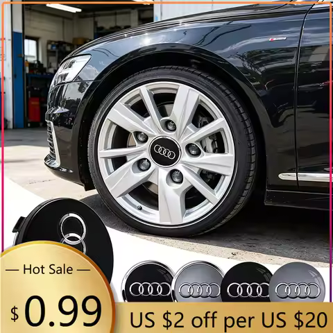 Hub Caps60/61/68/69mm Badge Car Wheel Center Hub Cap Covers Auto Rim Cover For Audi A8 A5 A6 C5 C6 C