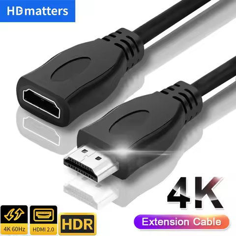 HDMI Extension cable 4K 60Hz HDR HDMI 2.0 Cable HDMI 2.0 Male to Female Extension cord Kable for PS5