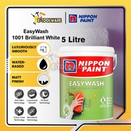 5L Nippon Paint Easy Wash 1001 Brilliant White