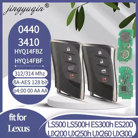 Smart Board No.=0440 3410 8A P4=AA Car Key 312/314MHz For Lexus UX200 ES300/260/250/350/LS500 HYQ14F