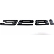 1pc 328i Number Letter Rear 3D Trunk Lid Car Badge Emblem Decal (Gloss Black)