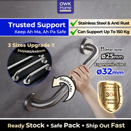 💪150 Kg Support - Stainless Steel Safety Grab Bar Pemegang Tandas | Grab Bar Oku | Grab Bar Tandas |