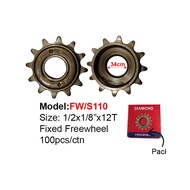 12T FREEWHEEL 1/2 X 1/8 X12T