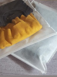 Dustproof Non-woven Fabric Zipper Storage Bag Clothes Organizer Travel Sub-bag Apparel Packaging Bag