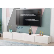(White) (Melamine Board)TV Cabinet Modern / Rack TV / Rak TV / Almari TV / Perabot Kaca TV / Rak TV 