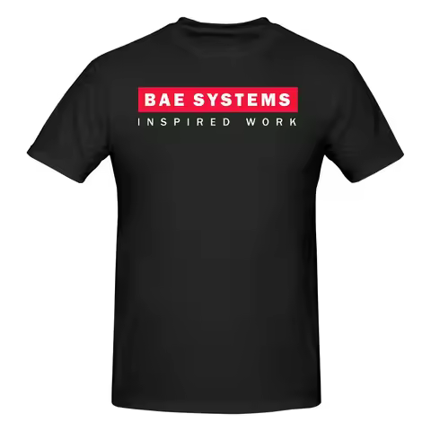Funny BAE Systems British Logo Men's Printed T-Shirt Unisex T shirtTop
