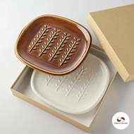 【日本製】Miyama深山美濃燒麵包多士盤2pcs套裝/吐司盤/結婚禮物/週年禮物/入伙禮物(平行進口商品) –JP086