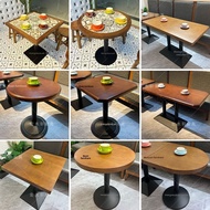 Vintage Coffee Table/Meja Makan/Meja Kopi/Solid Wood Dining Table & Chair Set for Coffee Shops, Bist