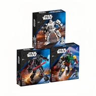 Compatible with Lego Star Wars 75368 Darth Vader 75370 Stormtrooper Mecha Building Block Toys7536926