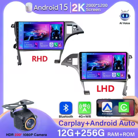Android Auto For Toyota Prius 3 XW30 2009 - 2015 RHD Car Radio Multimedia Video Player GPS Navigatio