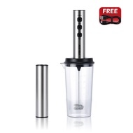MEEVIDA Cordless Electric Latte Art Pitcher Handheld Professional Latte Art Pitcher Set 350ml Latte
