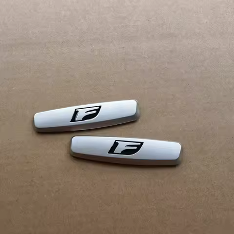 2pcs/lot F Emblem For Lexus Sticker Lexus Seat Sticker Maserati Insignia Sticker For Tesla Maserati 