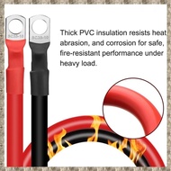 Black and Red Silicone Cable 30cm Electrical Wires M10 2AWG Auto Wire Copper Soft Cable Car RV LiFeP