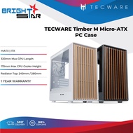 TECWARE Timber M Micro-ATX PC Case - Black/White