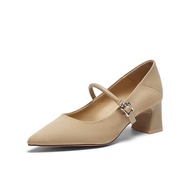 BASTO Womens Mary Jane Shoes Thick Heels รองเท้าแมรี่เจน รองเท้าส้นสูง E5051