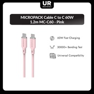 MICROPACK Cable C to C 60W 1.2M MC-C60 - Pink