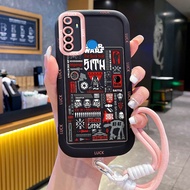 Case For Realme 5 5i 5s 6i C3 C3i Phone Personality Silicone Small Group Soft Shell Shockproof Strap