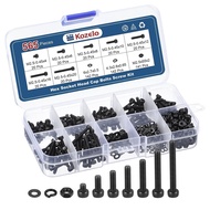 565pcs M2.5 Socket Head Cap Screws Bolts Nuts Assortment Kit - [M2.5x4/6/8/10/12/16/20mm] Alloy Stee