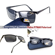 Polarized Sunglasses Full Titanium Police P7868 Polaris Sunglasses Anti-Glare