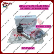 (ANSHIN JAPAN) TIE ROD END (SET) PROTON SAGA 12V / WIRA / SATRIA / ISWARA / WAJA / GEN2 / PERSONA / 