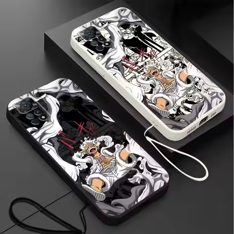 O-One Piece Luffy 5 Gear Case for Xiaomi Redmi A1 A2 9C K60 Ultra 12C 13C 14C 10A 9T K40 10C Soft Co