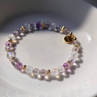 月光石 玻璃體超七 水晶手鍊