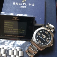 Original Breitling Aerospace EVO Titanium Ref.E7936310/BC27 43MM Quartz Watch (Digital & Analog)