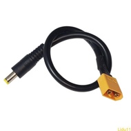 Lidu11 DC5521 to XT60 Power Adapter Cable 30cm Long for Efficient Current Transfer Male XT60 Connect
