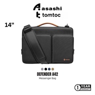 Tomtoc Defender A42 Laptop Messenger Bag 14 Inch Business Shoulder Bag - Beg Silang Lelaki