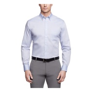 Van Heusen Mens Van Heusen Men'S Pinpoint Regular Fit Solid Button Down Collar Dress Shirt