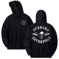 KAOS HOODIE AVENGED SEVENFOLD BAT A7X LOGO HOODIE BAND HOODIE BAJU PURE COTTON UNISEX PULLOVER HOODI