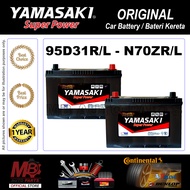 YAMASAKI  95D31R/L -NX120-7/L / N70ZR/L / 120D31R/L [Car Battery | Bateri Kereta]