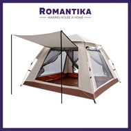 Romantika Fully Auto Tent 4 Person Rainproof Sun Protection Portable Tent Outdoor Camping Equipment