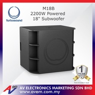 TURBOSOUND M18B 2200 Watt 18" Powered Subwoofer with Klark Teknik Technology