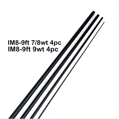 Fly Fishing Rod Blank IM8 8FT 7/8wt & 9wt Repair Blank Building Private Custom Material Transparent 