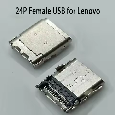 1-10PCS 24P Female USB Socket Type c Connector For Lenovo E300 Laptop Charging Port Type-c Tail Char