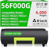 56F000G High Yield Black Remanufactured Toner Cartridge for Lexmark 56F1000 56F2000 56F4000 56F5000