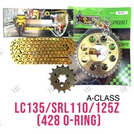 SPROCKET SET HOYO (428) A-CLASS YM183 LC135 LC V1-V8 SRL110 LAGENDA110 Z-ZR 125Z Y100 Y110 RXZ 135sp