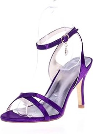 High Heels Sandals, Women's Sandals, High Heels Ladies Wedding Shoes, Round Toe Buckle High Heel Pum