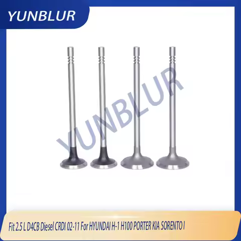 Engine Parts 8x Intake & 8x Exhaust Valve Kit Fit 2.5 L D4CB Diesel CRDI 02-11 For HYUNDAI H-1 H100 