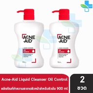Acne-Aid Liquid Cleanser แอคเน่-เอด ลิควิด คลีนเซอร์ ขนาด 900 มล. [2 ขวด สีแดง] AA 5305 ทำความสะอาดผ