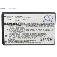 Cameron Sino 1100mAh Battery 010-10840-00, 361-00030-00 for Garmin GPS Mobile 10, GPS Mobile 10x, GP