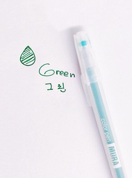 【Ready Stock】Muji Style Colorful Jelly Gel Pen 12 Colors 0.5mm Cute Color Journal Pen Drawing Pen Student Stationery