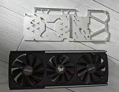 Original Radiator Cooler for Sapphire Nitro+ RX5700XT Graphics Card with Backplate