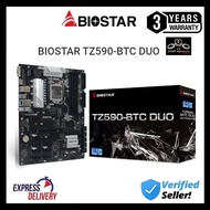 BIOSTAR TZ590-BTC DUO + INTEL G6400 PROCESSOR/ LGA1200 9GPU SUPPORT MINING MOTHERBOARD