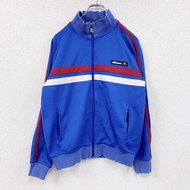 2000 年代的古著Ellesse 運動外套/騎行服，復古藍色，小號