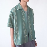 【日本製造】和服升級改造襯衫男式 L、寬、短、獨一無二