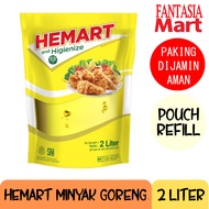HEMART Minyak Goreng Premium POUCH REFILL DAN BOTOL 2L FUN CORNER DENGAN PAKING AMAN